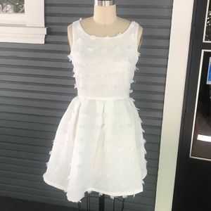 Holly Bracken textured white dress